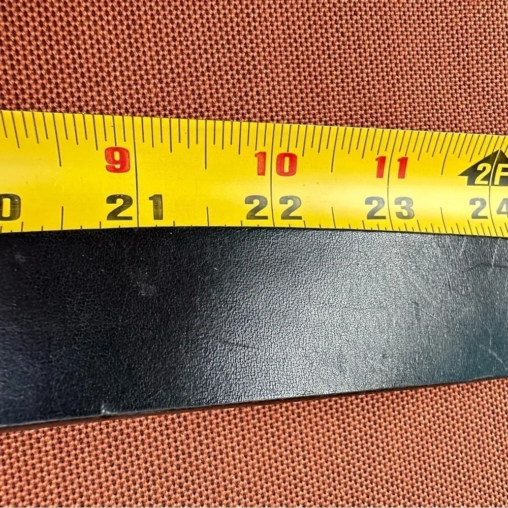 Dolce & Gabbana Black Leather Belt Kids 19-23 waist 50-60CM LOGO Designer 3053 Y
